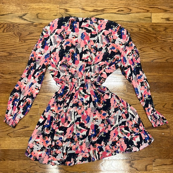 EUC IRO Bloomy Printed Wrap Dress Size 34/2 - Picture 5 of 6